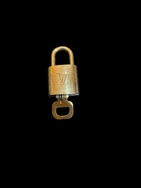 Louis Vuitton Gold-tone Padlock with Key #308 & COA